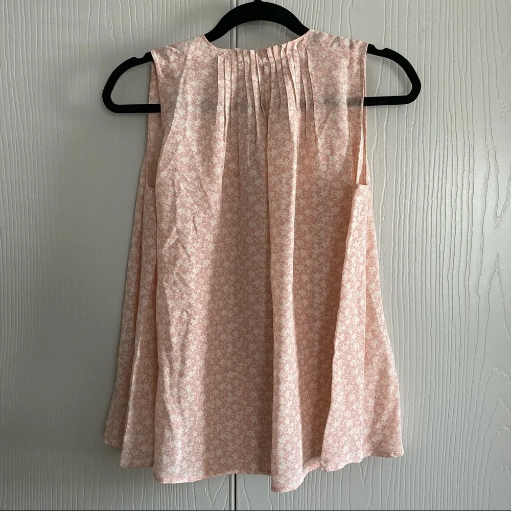 Madewell Bellshift Nightlily Pink Silk Blouse Size XS - Picture 3 of 9